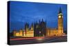 England, London. Big Ben and Palace of Westminster.-Jaynes Gallery-Stretched Canvas