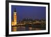 England, London. Big Ben and Westminster Bridge over River Thames.-Jaynes Gallery-Framed Photographic Print