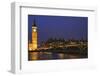 England, London. Big Ben and Westminster Bridge over River Thames.-Jaynes Gallery-Framed Photographic Print