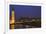 England, London. Big Ben and Westminster Bridge over River Thames.-Jaynes Gallery-Framed Premium Photographic Print