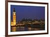 England, London. Big Ben and Westminster Bridge over River Thames.-Jaynes Gallery-Framed Premium Photographic Print