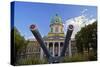 England, London Borough of Lambeth, Kennington. Cannon Outside the The Imperial War Museum-Pamela Amedzro-Stretched Canvas