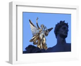 England, London, Buckingham Palace, Queen Victoria Memorial Statue, Peace and Victory Statue-Steve Vidler-Framed Photographic Print