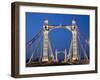 England, London, Chelsea, Albert Bridge-Steve Vidler-Framed Photographic Print