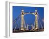 England, London, Chelsea, Albert Bridge-Steve Vidler-Framed Photographic Print