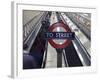 England, London, City of London. Interior of St. Paul's Underground Station-Pamela Amedzro-Framed Photographic Print