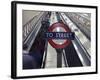 England, London, City of London. Interior of St. Paul's Underground Station-Pamela Amedzro-Framed Photographic Print