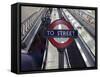 England, London, City of London. Interior of St. Paul's Underground Station-Pamela Amedzro-Framed Stretched Canvas