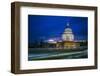 England, London, City, St. Pauls Cathedral from One New Change, Dusk-Walter Bibikow-Framed Photographic Print