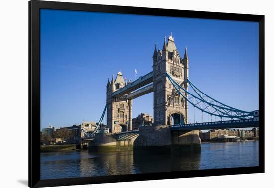 England, London, City, Tower Bridge, Morning-Walter Bibikow-Framed Photographic Print