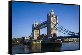 England, London, City, Tower Bridge, Morning-Walter Bibikow-Framed Stretched Canvas