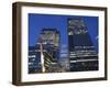 England, London, Docklands, Canary Wharf, Office Buildings at Night-Steve Vidler-Framed Photographic Print