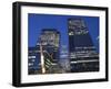 England, London, Docklands, Canary Wharf, Office Buildings at Night-Steve Vidler-Framed Photographic Print