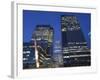 England, London, Docklands, Canary Wharf, Office Buildings at Night-Steve Vidler-Framed Photographic Print