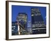 England, London, Docklands, Canary Wharf, Office Buildings at Night-Steve Vidler-Framed Photographic Print