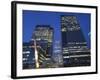 England, London, Docklands, Canary Wharf, Office Buildings at Night-Steve Vidler-Framed Photographic Print