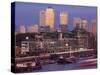 England, London, Docklands, Canary Wharf Skyline-Steve Vidler-Stretched Canvas