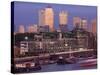 England, London, Docklands, Canary Wharf Skyline-Steve Vidler-Stretched Canvas