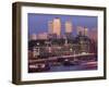 England, London, Docklands, Canary Wharf Skyline-Steve Vidler-Framed Photographic Print