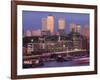 England, London, Docklands, Canary Wharf Skyline-Steve Vidler-Framed Photographic Print