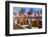 England, London, Little Venice, Canal Boats at Annual Canalway Cavalcade-Steve Vidler-Framed Photographic Print