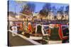 England, London, Little Venice, Canal Boats at Annual Canalway Cavalcade-Steve Vidler-Stretched Canvas