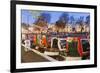 England, London, Little Venice, Canal Boats at Annual Canalway Cavalcade-Steve Vidler-Framed Photographic Print