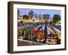 England, London, Little Venice, Canal Boats-Steve Vidler-Framed Photographic Print