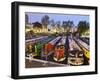 England, London, Little Venice, Canal Boats-Steve Vidler-Framed Photographic Print