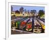 England, London, Little Venice, Canal Boats-Steve Vidler-Framed Photographic Print