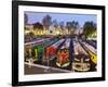 England, London, Little Venice, Canal Boats-Steve Vidler-Framed Photographic Print