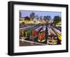 England, London, Little Venice, Canal Boats-Steve Vidler-Framed Photographic Print