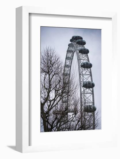 England, London, London Eye, Morning-Walter Bibikow-Framed Photographic Print