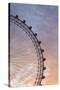 England, London, London Eye, Sunrise-Walter Bibikow-Stretched Canvas