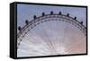 England, London, London Eye, Sunrise-Walter Bibikow-Framed Stretched Canvas