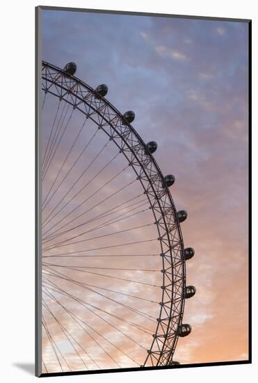 England, London, London Eye, Sunrise-Walter Bibikow-Mounted Photographic Print