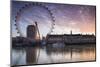 England, London, London Eye, Sunrise-Walter Bibikow-Mounted Photographic Print