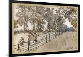 England, London, Parks-Arthur Rackham-Framed Art Print