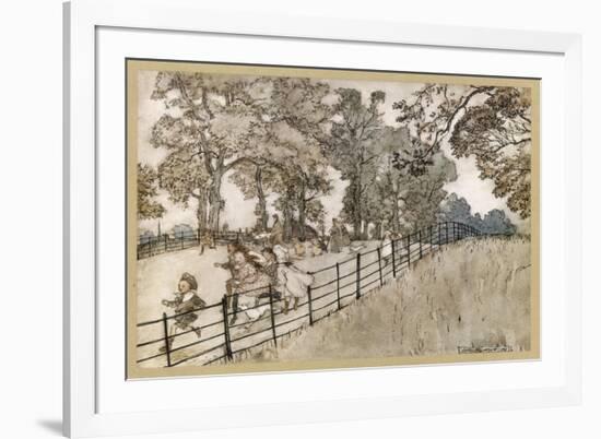 England, London, Parks-Arthur Rackham-Framed Premium Giclee Print