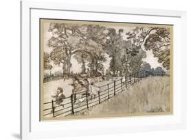 England, London, Parks-Arthur Rackham-Framed Premium Giclee Print