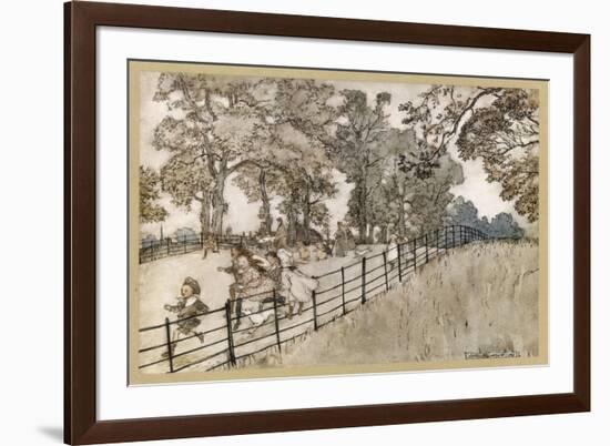 England, London, Parks-Arthur Rackham-Framed Premium Giclee Print