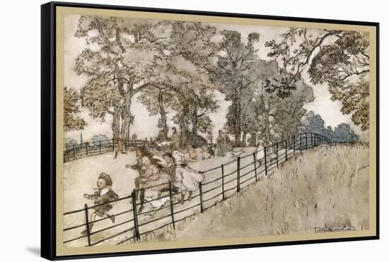 England, London, Parks-Arthur Rackham-Framed Stretched Canvas