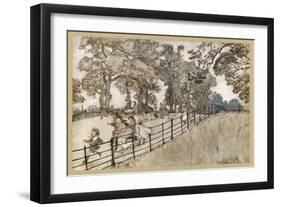 England, London, Parks-Arthur Rackham-Framed Art Print