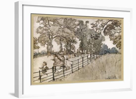 England, London, Parks-Arthur Rackham-Framed Art Print