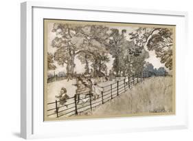 England, London, Parks-Arthur Rackham-Framed Art Print