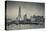 England, London, Shard Building from Millennium Bridge, Dusk-Walter Bibikow-Stretched Canvas