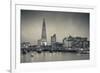 England, London, Shard Building from Millennium Bridge, Dusk-Walter Bibikow-Framed Photographic Print