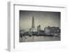 England, London, Shard Building from Millennium Bridge, Dusk-Walter Bibikow-Framed Photographic Print