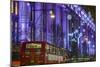 England, London, Soho, Oxford Street, Christmas Decorations and Bus-Walter Bibikow-Mounted Photographic Print