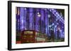 England, London, Soho, Oxford Street, Christmas Decorations and Bus-Walter Bibikow-Framed Photographic Print